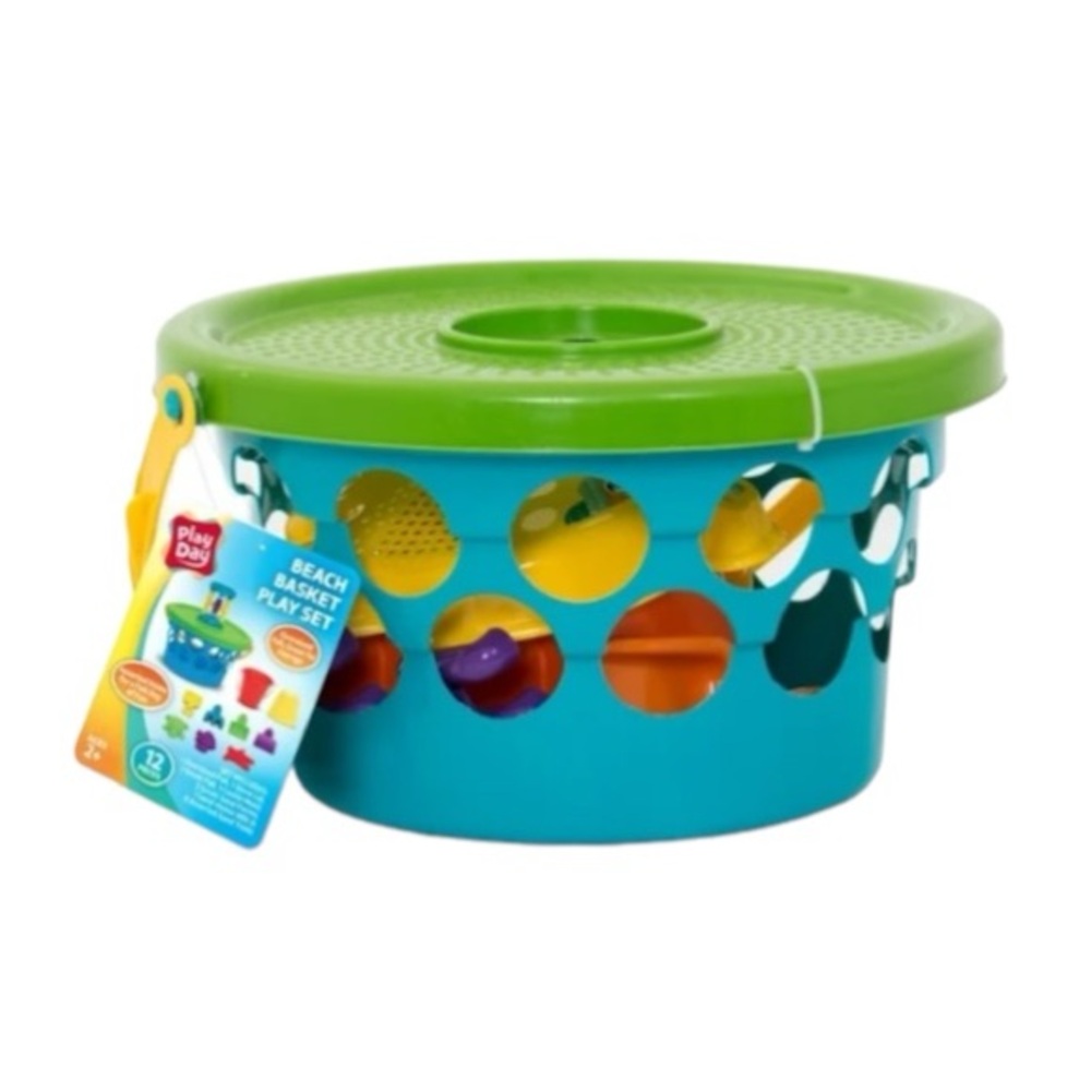 Play Day 12 Piece Bucket Beach Set Learning Toys - Picture 7 of 8